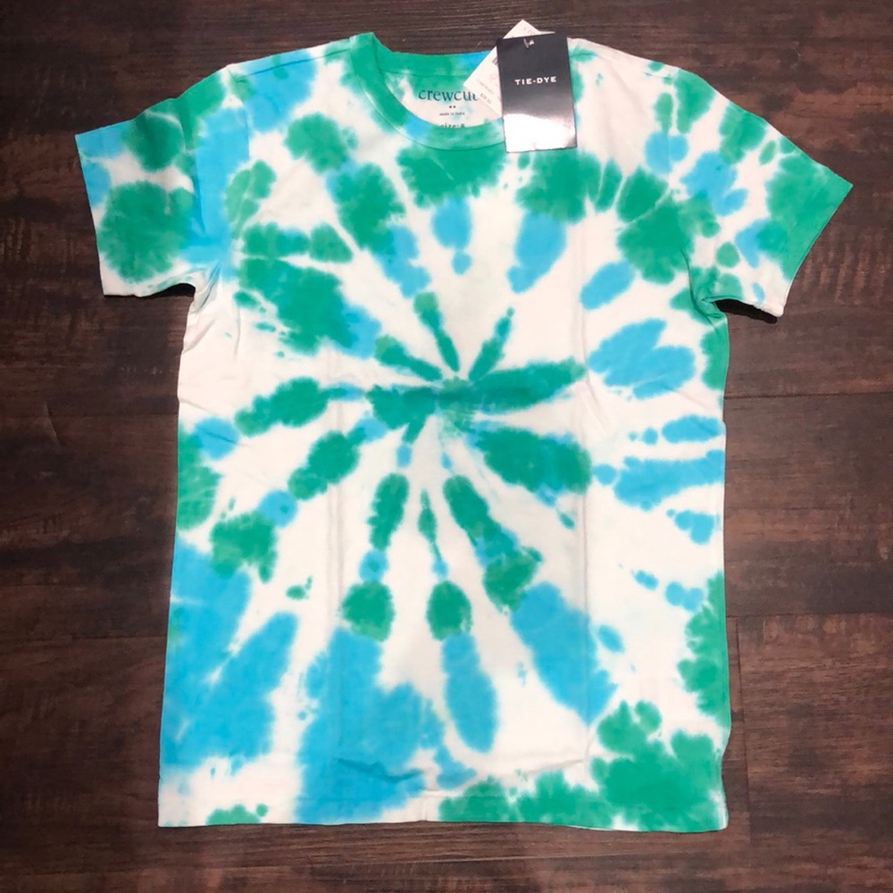 J. CREW CREWCUTS Boys tie-dye Short Sleeve Tee Size 8 M